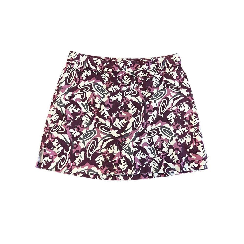 Lady Hagen purple swirl golf tennis short skirt 10